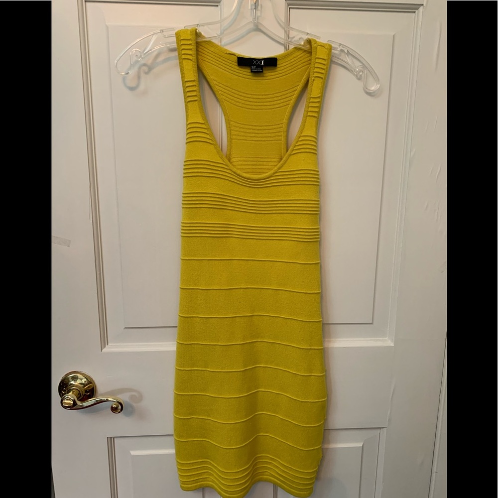 Gorgeous golden yellow tank dress